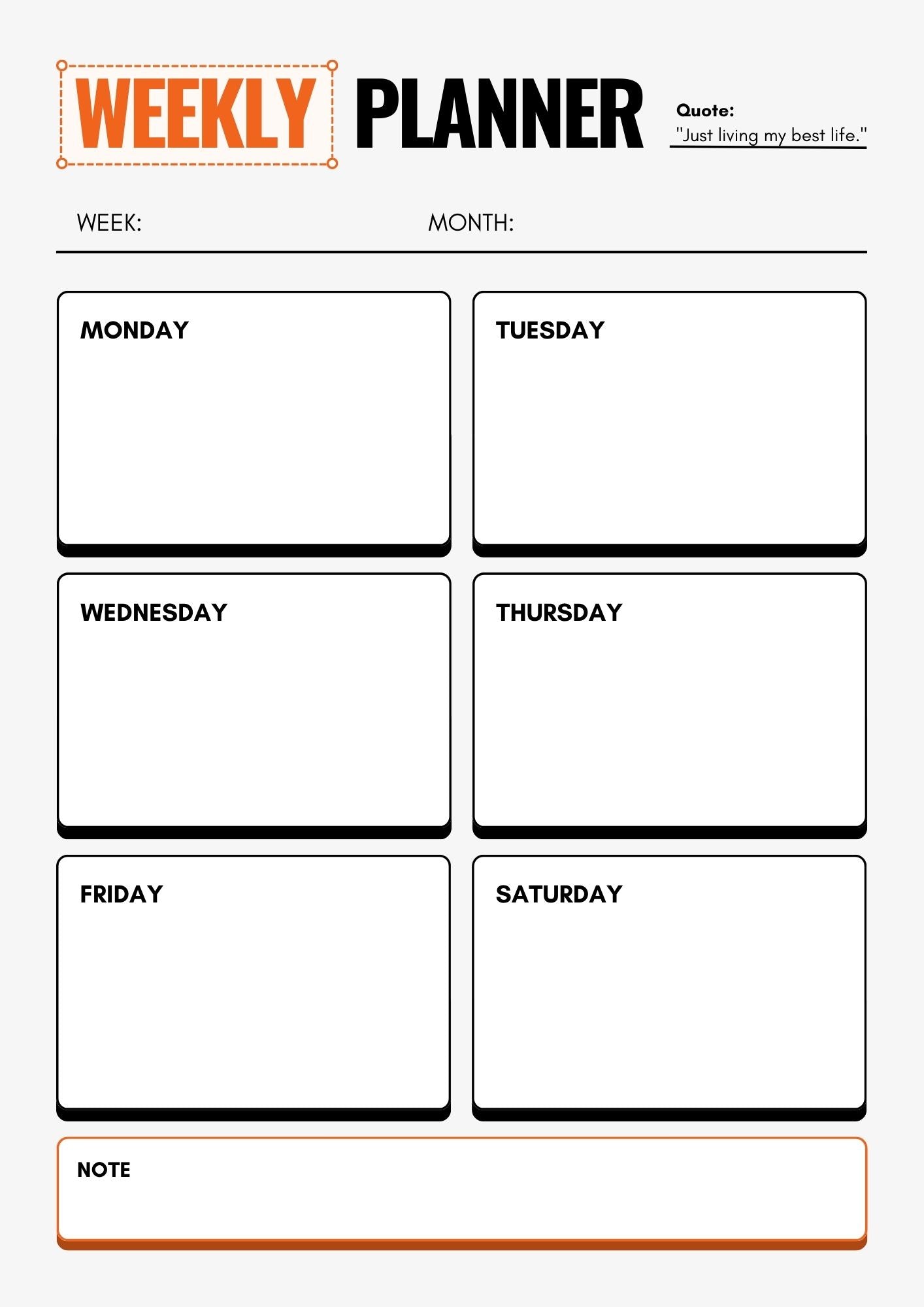 The Reset & Rise Planner